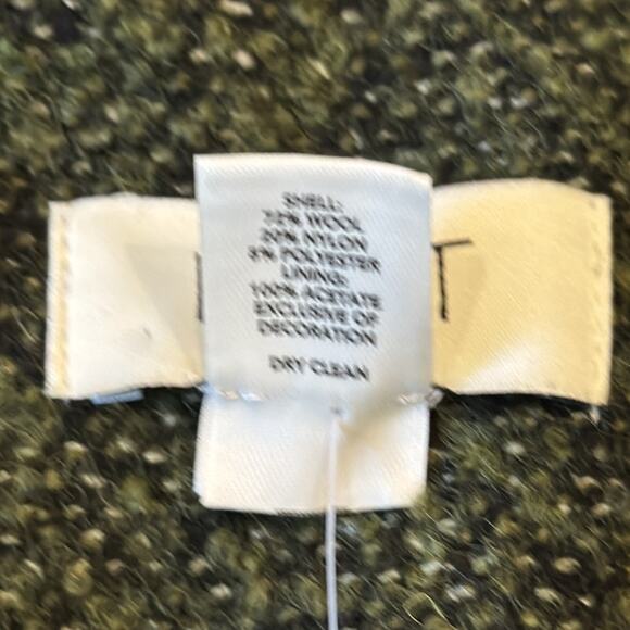 NWT Ann Taylor Loft Petites Green Blended Wool Blazer Size 6P - Picture 7 of 11